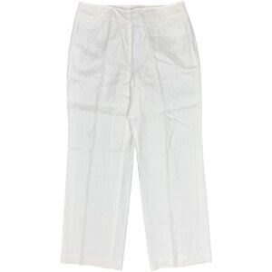 NWT Women's TALBOTS Irish Linen Lined Pants Ivory‎ | Size 14